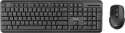 Trust Ody Wireless Keyboard And Mouse Set Toetsenbord Zwart -Dierenwinkel trust ody draadloze toetsenbord en muisset 214490