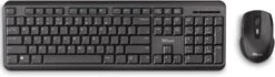 Trust Ody Wireless Keyboard And Mouse Set Toetsenbord Zwart -Dierenwinkel trust ody tille draadloze toetsenbord en muis qwerty 5402011