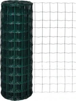 VidaXL Euro Hek 10x1, 7 M Met 100x100 Mm Gaas Staal -Dierenwinkel vidaxl euro hek 10x1 7 m staal groen 137104