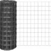 VidaXL Euro Hek 10x1 M Met 100x100 Mm Gaas Staal -Dierenwinkel vidaxl euro hek 10x1 m staal grijs 358594