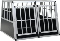 VidaXL Hondenbench Met Dubbele Deur 94x88x69 Cm -Dierenwinkel vidaxl hondenbench met dubbele deur 94x88x69 cm 140154