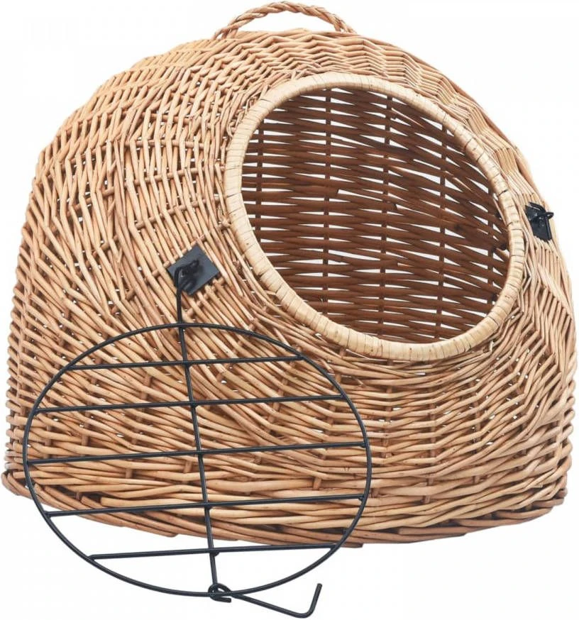 VidaXL Kattendrager 45x35x35 Cm Natuurlijk Wilgenhout 4 VidaXL Kattendrager 45x35x35 Cm Natuurlijk Wilgenhout - Afbeelding 2