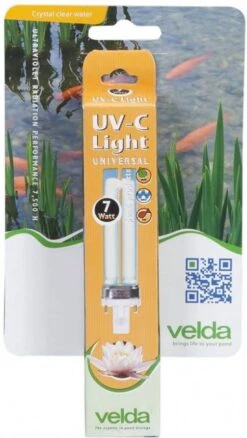 Velda Pl Lamp Uv C 7 Watt 13, 5 Cm Glas Zwart -Dierenwinkel vidaxl uv c pl lamp 7w 160635