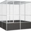 VidaXL Vogelkooi 213, 5x217, 5x211, 5 Cm Gegalvaniseerd Staal Antraciet -Dierenwinkel vidaxl vogelkooi 213 5x217 5x211 5 cm gegalvaniseerd staal antraciet 1271070