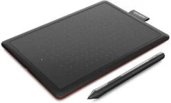 Wacom Tekentablet One Medium(Rood ) -Dierenwinkel wacom one medium tekentablet 30547