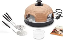 Emerio Quattro Pizzaoven PO 115985 Voor 4 Personen Zwart/Terracotta 13 Emerio Quattro Pizzaoven PO 115985 Voor 4 Personen Zwart/Terracotta -Dierenwinkel xenos emerio pizzarette 4 persoons 34022